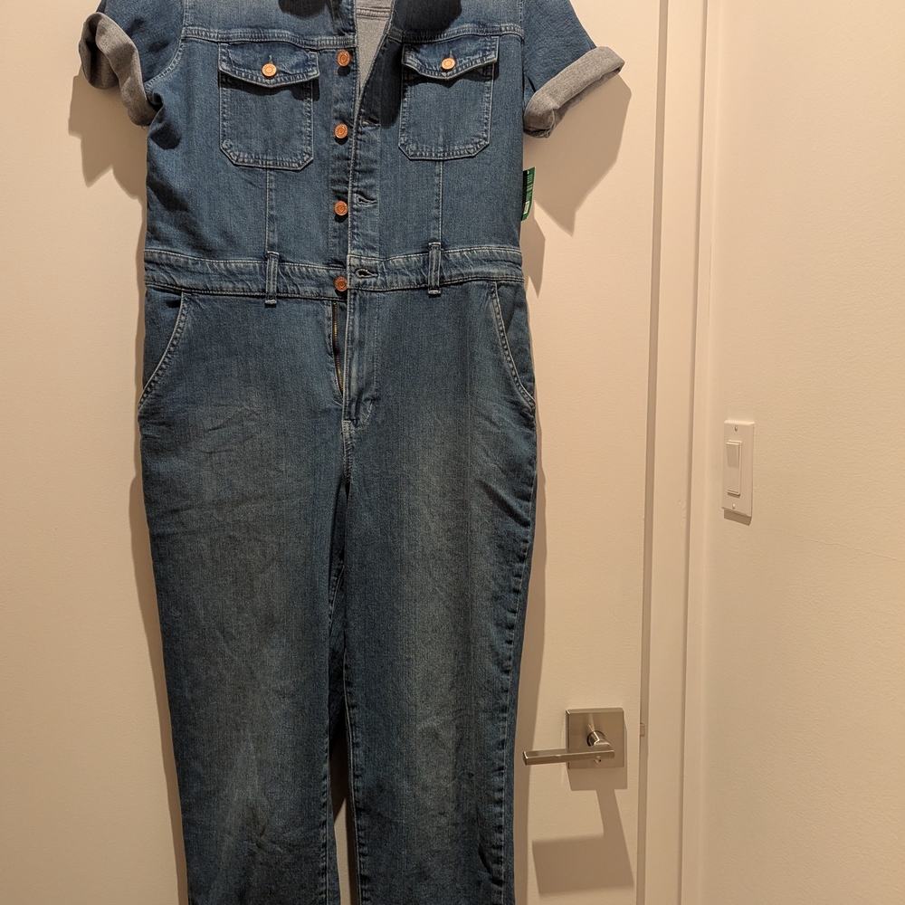 Gap Denim Jumpsuit with Rolled Sleeves